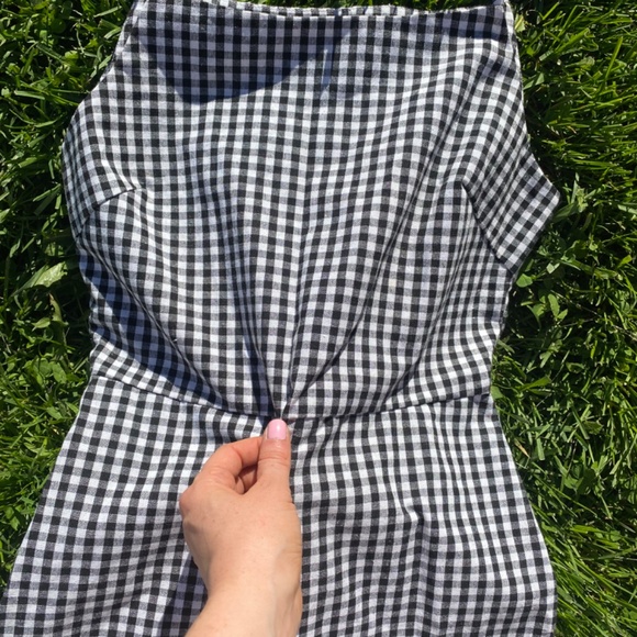 Gingham romper - Picture 2 of 4